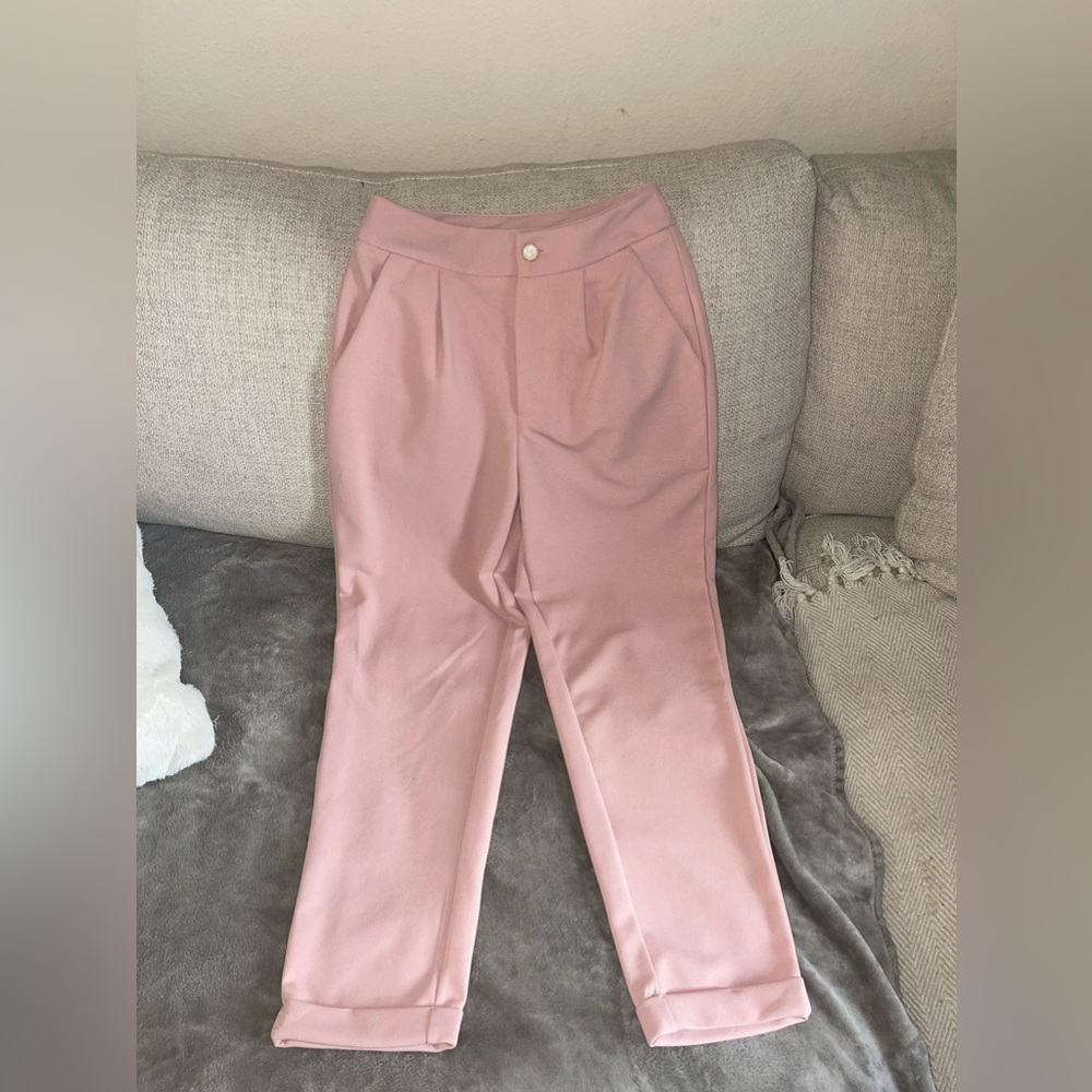 Pink trousers- Petite XS